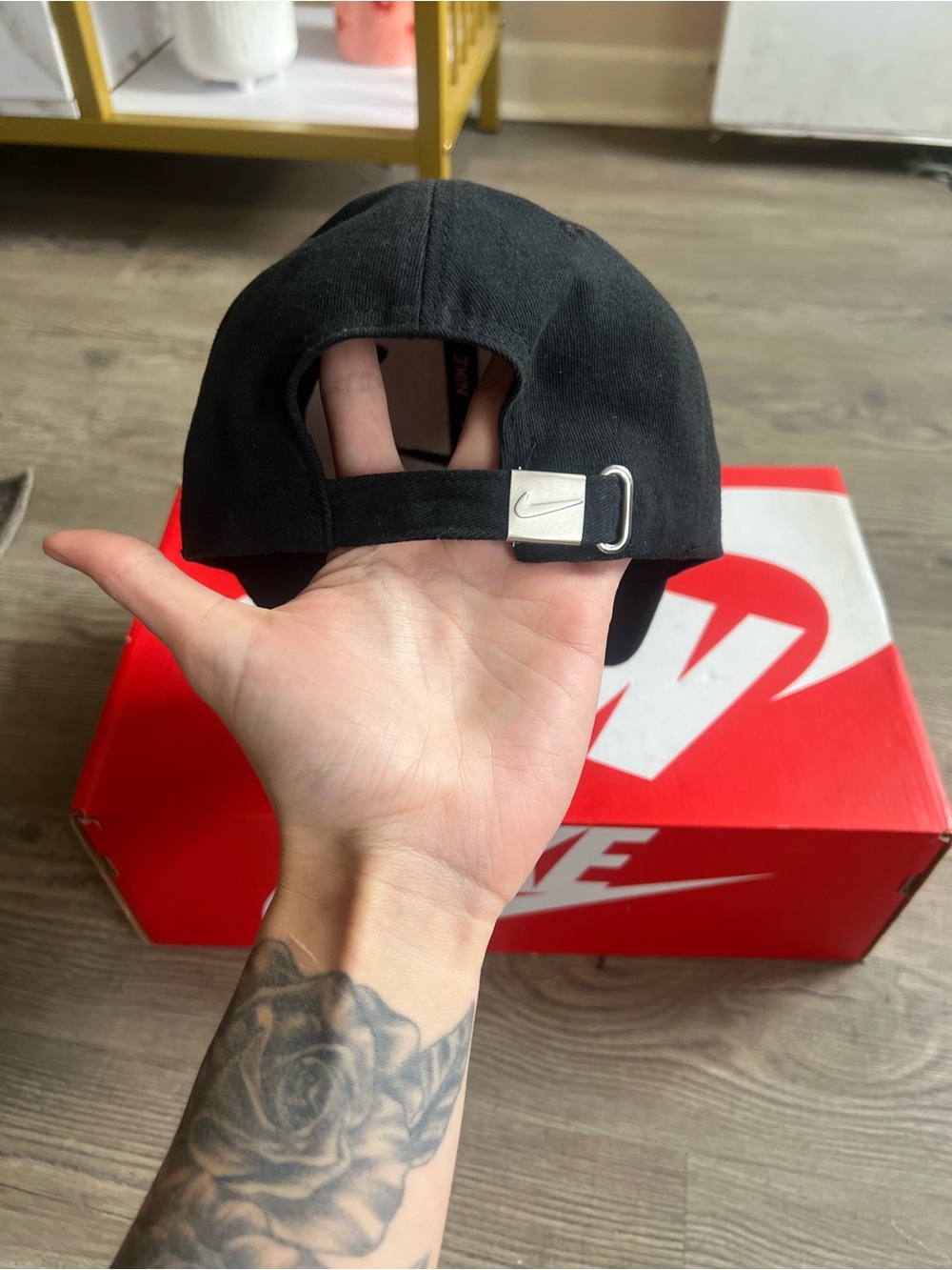 Vintage Nike Men’s Trucker Hat All Black One Size - Picture 4 of 6